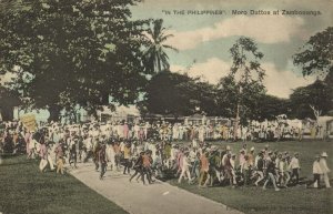 philippines, ZAMBOOANGA, Gathering of Moro Dattos (1910s) Postcard