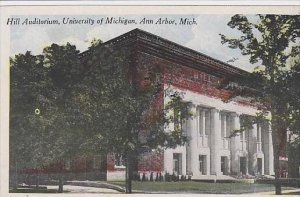 Michigan Ann Arbor Hill Auditorium University Of Michigan