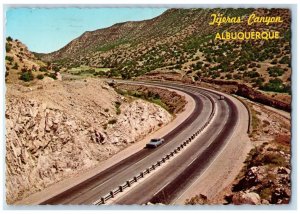 1975 Scenic Tijeras Canyon Famous US Highway Albuquerque New Mexico NM Postcard