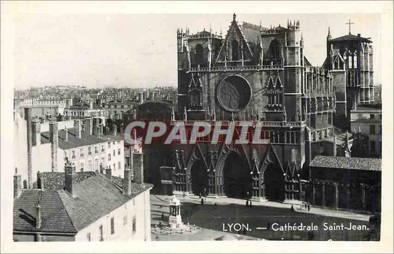 Old Postcard Lyon Saint Jean Cathedral