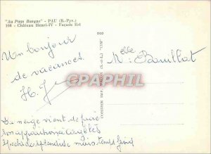 'Modern Postcard the Basque country pau (b pyr) 108 frontage Henri IV''s castle'