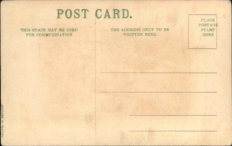 Christmas Angel Visits Cross Crucifixion Christianity c1910 Vintage Postcard