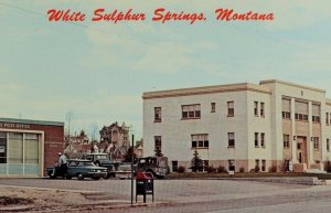 Vintage White Sulphur Springs, Montana Postcard P47