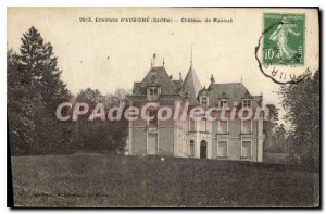 Old Postcard Environs Aubigne Sarthe Chateau de Mazou?