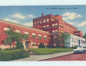 Unused Linen HOSPITAL SCENE Akron Ohio OH W2716