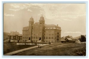 c1910's Goddard Seminary Building Barre Vermont VT RPPC Photo Antique Postcard