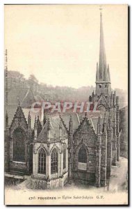 Old Postcard Fougeres Saint Sulpice Church