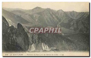 Old postcard Le Mont Dore Sancy panorama taken from the Chemin des Cretes