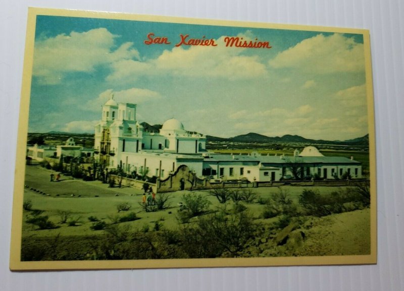 Vintage Postcard San Xavier Del Bac mission Tucson Arizona 1985 unposted