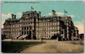 Vtg Washington DC State War & Navy Departments Building 1910s View Old Postcard