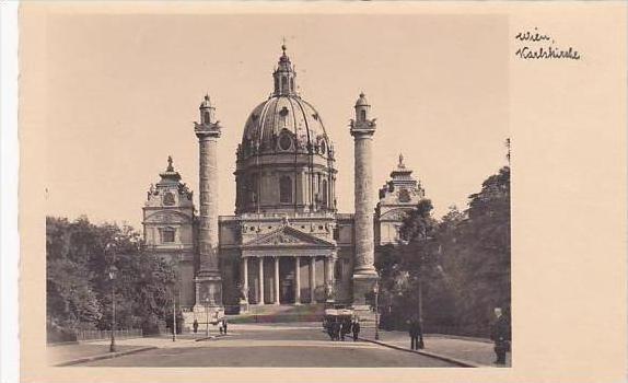 Austria Wien Karlskirche Real Photo