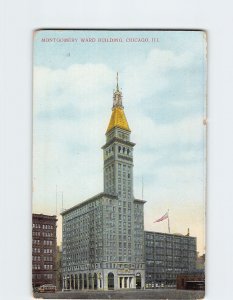 Postcard Montgomery Ward Building Chicago Illinois USA