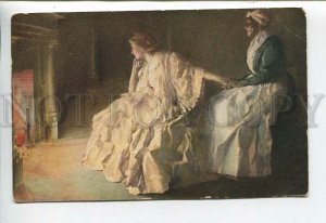 444033 Lady & Maid Slave Afro-American by TAYLOR Vintage postcard EGCo. #8 