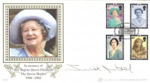 Juliet Aubrey of BBC Middlemarch Primeval The Queen Mother Hand Signed FDC