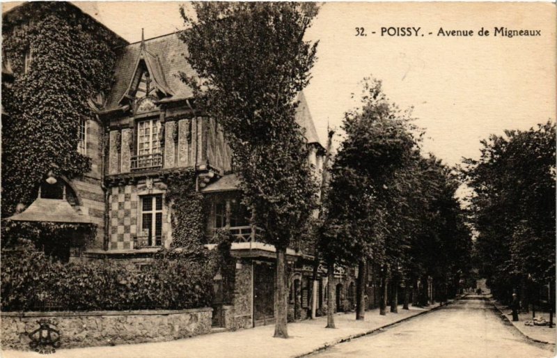 CPA POISSY - Avenue de Migneaux (246396)