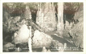 Lehman Caves Nevada Pearly Gates Interior 1940s RPPC Photo Postcard 20-13369