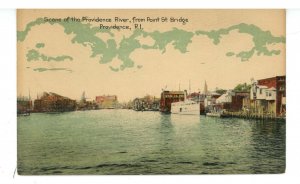 RI - Providence. Providence River from Point Street Bridge