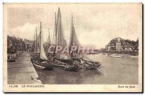 Pouliguen Postcard Old Quayside