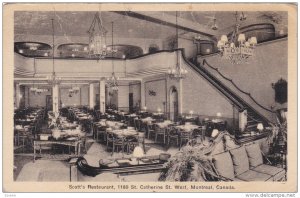 Scott's Restaurant, 1180 St. Catherine St., MONTREAL, Quebec, Canada, 10-20s