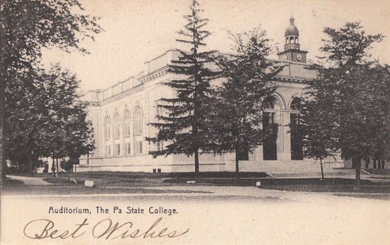 Postcard Auditorium Penn State College PA