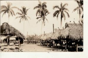 FL   MIAMI -- Musa Isle Indian Village,  Doubleday RPPC p...