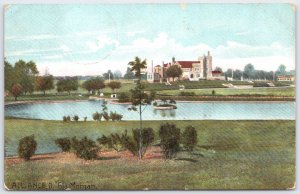 Alliance Ohio Glamorgan Estate Mansion Wadsworth OH Postcard 1909
