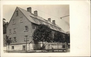 Bethlehem Pennsylvania PA Gemein House Real Photo Vintage Postcard