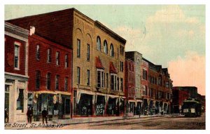 Postcard SHOP SCENE St. Albans Vermont VT AP6694