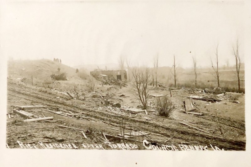 Rice Residence after Tornado Council Bluffs Iowa