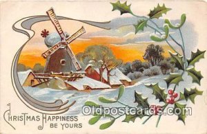 Christmas Happiness Windmill Unused 