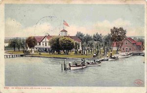 Bedore Hotel St Claire Flats Michigan 1907 postcard