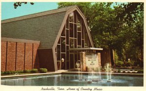 Nashville Tennessee 1976 Home Country Music Hall of Fame Museum Vintage Postcard