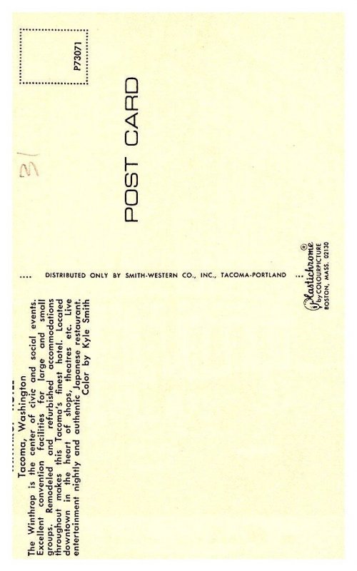 Washington  Tacoma , Winthrop Hotel