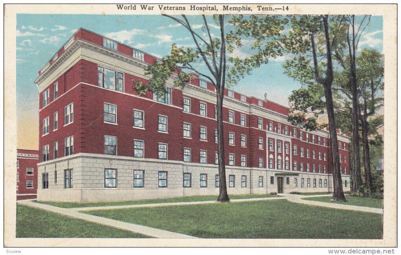 MEMPHIS, Tennessee, 1900-1910's; World War Veterans Hospital