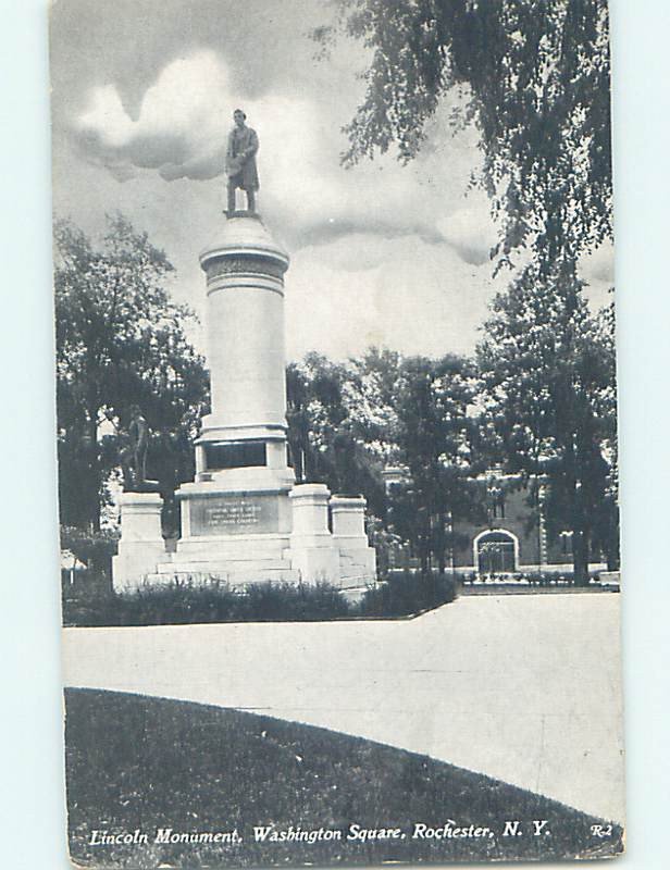 Divided-back MONUMENT SCENE Rochester New York NY AE7876