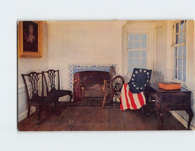 Postcard Birthplace place of Old Glory, Betsy Ross House, Philadelphia, PA