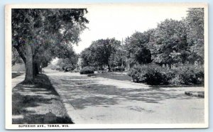 TOMAH, WI Wisconsin ~ STREET SCENE Superior Avenue c1910s Monroe County Postcard