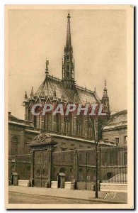 Old Postcard Paris Strolling the Sainte Chapelle and the Palais de Justice Grid