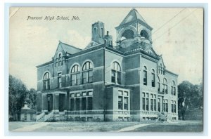 Fremont High School Nebraska 1909 Wayne Vintage Rare Antique Postcard