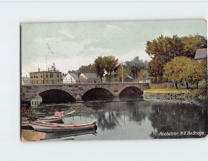 Postcard The Bridge, Rochester, New Hampshire