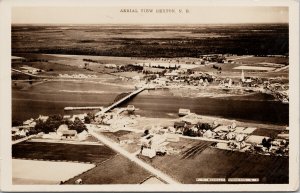 Rexton New Brunswick Aerial View 1940s RT McCully Real Photo Postcard E86