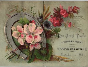 1884 Bella Moore A Mountain Pink Pygmalion Stage Show Trade Card #E