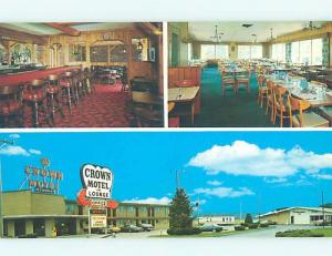 Unused Pre-1980 MOTEL SCENE Milan - Near Sandusky & Elyria & Cleveland OH B5714