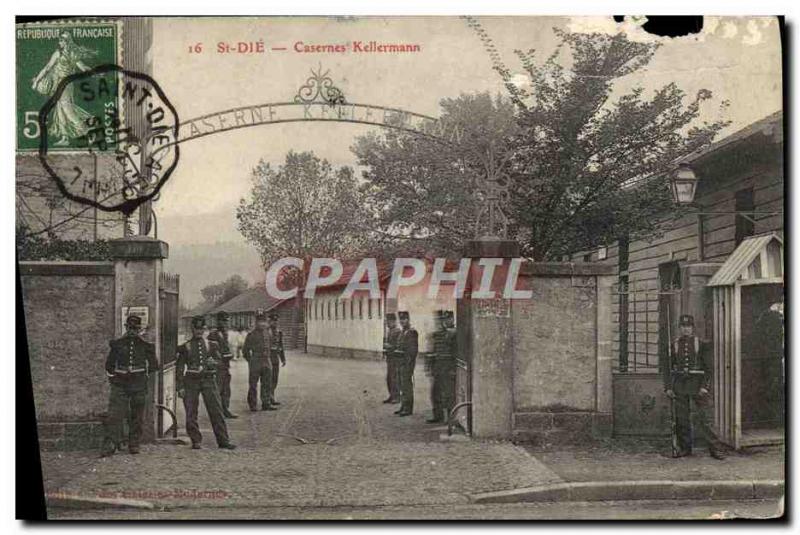 Postcard Old Barracks St Die Kellermann Army