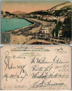 RIO DE JANEIRO BRAZIL CAES DE LAPA ANTIQUE POSTCARD