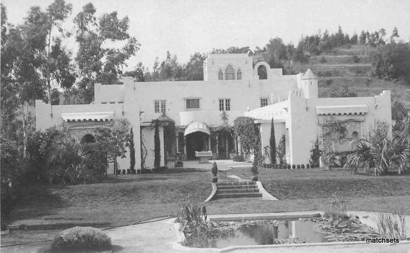 1920s California Moorish Style Home RPPC Real photo postcard 2369