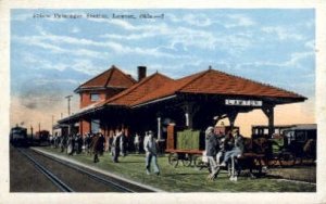 Frisco Passenger Station, Lawton, Oklahoma, OK, USA Railroad Train Depot Unused 