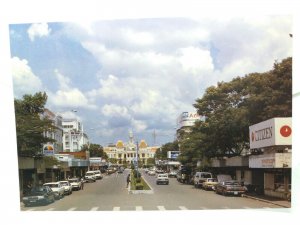 Nguyen Hue Boulevard Ho Chi Minh City Vietnam Vintage Postcard 1980s