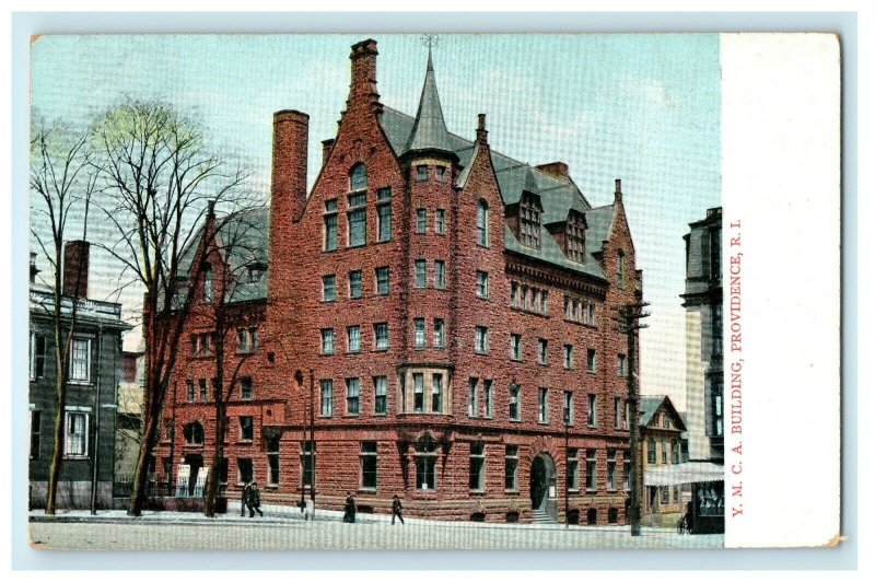 1914 Y.M.C.A. Building, Providence, Rhode Island RI Antique Postcard