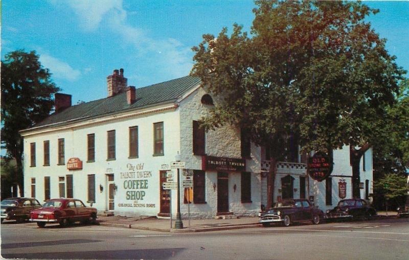 Bardstown KYTalbott TavernCoffee ShopHotelRoad Signs1950s Cars Postcard